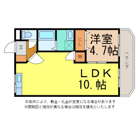 グレース河上の物件間取画像